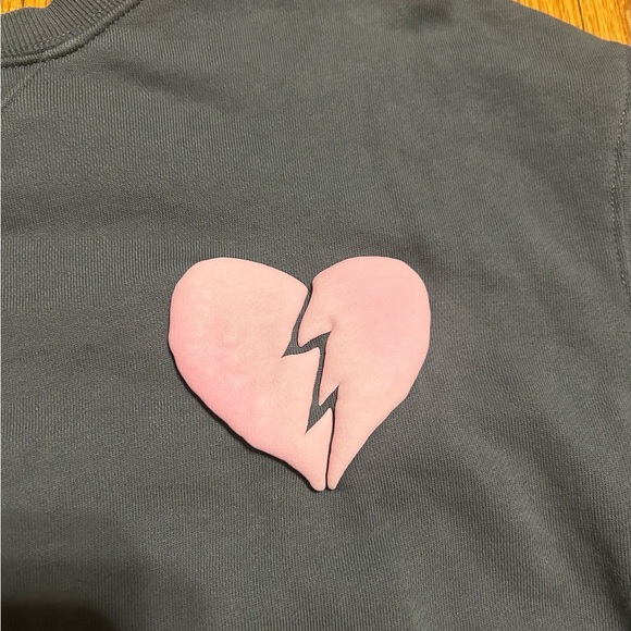 Wildfox Women's I Wish It Was Saturday Sweatshirt Gray Sizes M - Picture 2 of 7